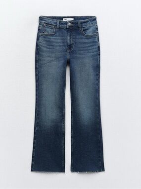 Zara High Waisted mini flare jeans